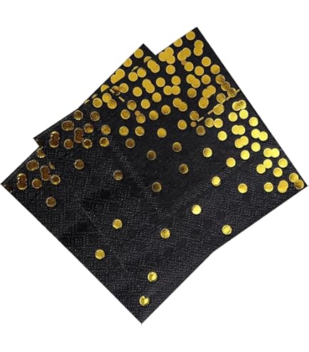 Serviettes En Papier Motif Baroque Rouge Et Doré - Lot De 20, 33x33 Cm - Pour Décoration Et Découpage