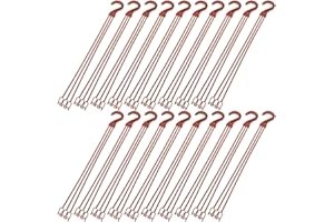 Happyyami Crochet pour Pot De Fleur Suspendu Plastique 40Cm Résistant Anti-Rouille pour Jardin Balcon Bureau Lot de 25 Crochets