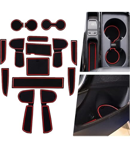 MOTOS Gummimatten Auto Fussmatte Passend Für Kia Carens IV 2013-2019 Verbessern Sie Ihren Reisekomfort Mit Antirutschmatte Auto No.77- Allwetter Fußmatten Auto, Schutz Vor Verschmutzung