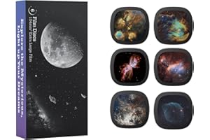 Discos Realistas - Discos para Ainael Galaxy Proyector, Diapositiva 5k Ultra HD para Planetario en Casa, Juego de 6 Discos sin Proyector (Nebula 6)