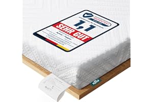 NYTRAL Topper 180x200cm H3 & H4, 9 cm Höhe Schlafsofa Bett Gelschaum, Öko-TEX Zertifiziert, Atmungsaktiv & Waschbar, Matratzentopper für Boxspringbett, Wohnwagen & Schlafsofa
