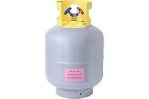 Flame King YSNR501 50 Pound Refrigerant Recovery Cylinder Tank, Gray