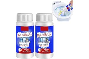 KOLARMO Powerful Pipe Dredge, Meledmatte Drain Cleaner, Complete Pipe Cleaner, Drain Cleaner for Kitchen, Toilet, Quick Cleaning Tool (Pack of 2)