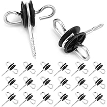 25x Electric Fence Screw Poly Tape Ribbon Insulator Fencing Rope | APUK