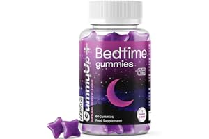 GUMMYUP+ Sugar Free Bedtime Gummies x 60 | High Strength Natural Sources Fast Absorbing | Vegan Friendly | Gluten-Free | Chewable Berry Flavour | Gummy up