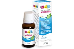 PEDIAKID - Vitamine D3 100% d'origine naturelle - Renforcement des défenses naturelles - Dès la naissance - Couvre 200% des apports journaliers recommandés