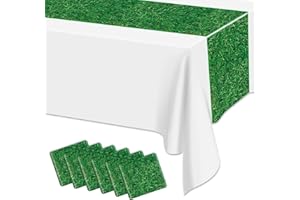 APUXXJUPA Grass Table Runner, 6 Pcs Green Grass Table Runners for Golf Party Decorations Wedding Baby Shower, 35 x 274 cm