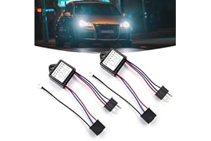 BIQING 2PCS Polarità Invertita,H4 Invertitore di Polarità 12V Adattatore Negativo del Cablaggio del Convertitore Negativo Polare del Convertitore Negativo Della Lega LED Polarità Invertita per H4