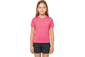 A2Z 4 Kids Girls Active Sports Short Sleeves T Shirts Athletic Soft Feel Breathable Lightweight Comfortable Summer Tank Top Activewear T-Shirts New Age 3-14 Years