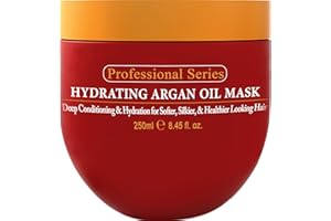 Hydrating Argan Oil Hair Mask and Deep Conditioner By Arvazallia for Dry or Damaged Hair - 8.45 Oz
