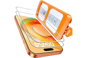 TOCOL Tempered Glass Film for iPhone 17 Pro/iPhone 16 Pro, Automatic Dust Removal, Bubble-Free, 9H Hardness, Full Coverage, Case Compatible, 2 Pieces