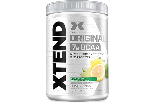 Poudre XTEND Original aux BCAA - citron/citron vert | complément alimentaire aux acides aminés ramifiés | 7 g de BCAA + électrolytes pour récupération et hydratation | 30 portions