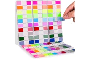 HOPTON 1000 Blätter Haftnotizen, Kleine Pastell Sticky Notes, Transparente Klebezettel, Page Marker & Haftmarker für Büro und Studium Must Haves für Bücherzubehör