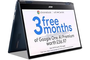 Acer Chromebook Spin 513 CP513-1H 13.3 inch Convertible Laptop - (Qualcomm SC7180, 8GB, 64GB eMMC, Full HD Touchscreen, Google Chrome OS, Blue)