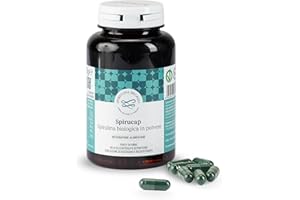 SEVERINO BECAGLI SPIRULINA MADE IN TUSCANY SPIRULINA BECAGLI Spirucap - Spirulina Bio 180 Capsule, Alga Spirulina Integratore Made in Italy, Detox, Energia e Difese Immunitarie, Vegan Naturale
