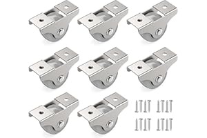 RAVN HAMAN 8er Set Möbelrollen 25 mm - Minirollen bis 10 kg pro Rad - Kleine Bockrollen für Innenmöbel - Kastenbockrollen mit geringem Rollwiderstand - Transportrollen