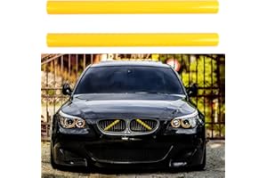 SOEKODU 1 Paio Strisce della Griglia, Rivestimento Degli Inserti della Griglia, Emblema della Griglia per Inserti Sostituzione per BMW 5 Serie E60 E61 2003-2010 M5 2004-2011