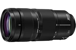 Panasonic LUMIX S-R100500E 100-500 mm F5-7.1 O.I.S.Objectif à Monture L, Téléobjectif Plein Format, Mise au Point Mini 0,8 m, Bague de Mise au Point Personnalisable, Résistant aux Intempéries, Noir