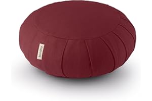 basaho CLASSIC Zafu Meditationskissen Yogakissen | Bio-Baumwolle | Buchweizenschalen | Abnehmbarer und waschbarer Bezug