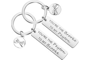 CENWA One Tree Hill TV Show Inspired Gift You’re The Peyton to My Brooke Keychains Set