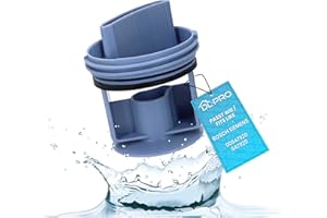 DL-pro Flusensiebeinsatz für Bosch Siemens 00647920 647920 00605010 605010 Siebeinsatz 78x64mmØ Kunststoff Flusensieb an Pumpe für Waschmaschine passgenau & leichte Montage