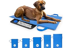 BRIMBAO - Kühlmatte Hund [mit Tragegriffen] 5 Größen für Tiere und Mensch - Kühlmatte für Hunde selbstkühlend - Kühldecke Hund - Hunde Kühlmatte Katze - Kühlmatte Bett - Größe L - 90x50cm