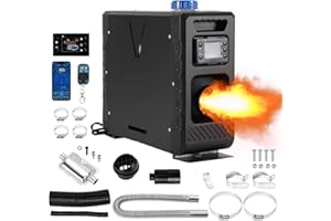Daromigo Riscaldatore diesel da 12 V 8 KW con Bluetooth, riscaldamento diesel ad aria con silenziatore, riscaldamento ad aria diesel per auto, camper, barche, camion, camper, autobus, caravan,