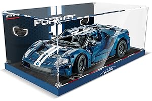 cooldac Acryl Vitrine Box kompatibel mit Lego 42154 Technic Ford GT 2022 Auto-Modellbausatz, staubdicht Transparent Clear Display Box Vitrine (Das Modell Nicht enthalten)