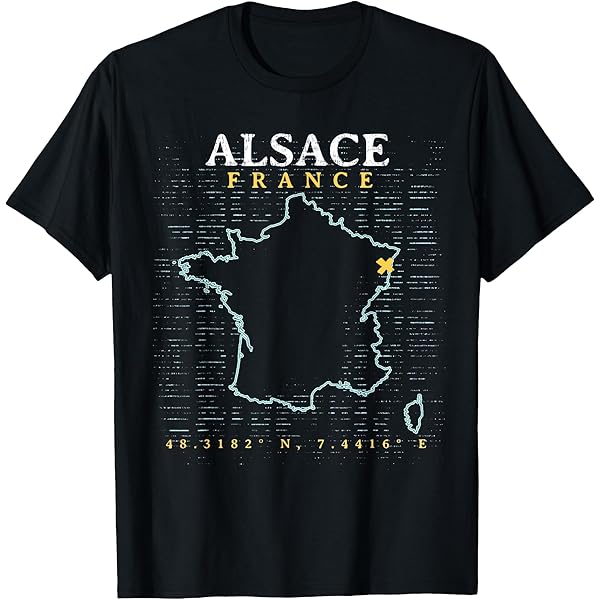 T-shirt Corse - Carte Géographique Et Drapeau Corse - Coton, Coupe Classique, Souvenir Ou Cadeau