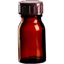 5 X Braunglasflaschen 15 Ml Mit Schraubverschluss – Apothekenqualität, DIN 18, Für Öle, Essenzen & Mehr