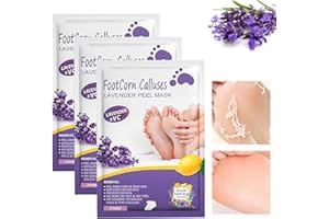 Benaewa 3 Pairs Foot Peel Mask for Hard Skin, Callus Remover for Feet, Exfoliating Peeling Footner