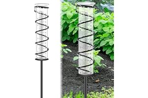 Yuqilin Pluviometro, Rimovibile Pluviometro da Giardino, con Chiodi per Pavimento Pluviometro Professionale, Ornamento da Giardino per Patio Esterno, Giardino, Prato (Trasparente)