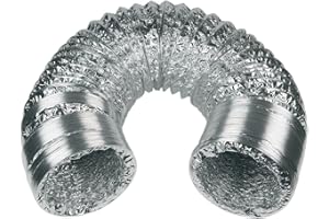 EUROPART Wąż powietrza wylotowego 125 mm, aluminium, uniwersalny, 3 m, do suszarki, okap kuchenny