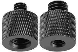 FRGYEE Camera Screw Adapter Thread 1/4" Male to 3/8" Female and 3/8" Male to 1/4" Female Adapter Set for Camera Monitor, Tripod, Mount