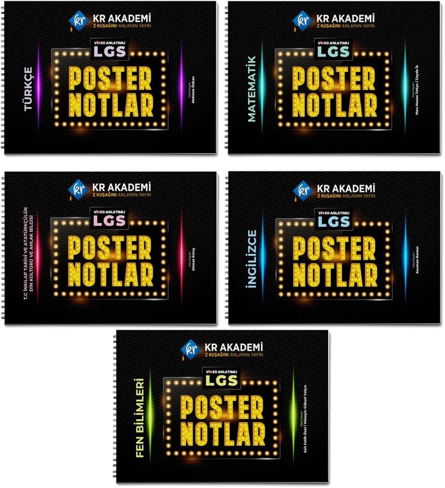 LGS Poster Notlar Seti KR Akademi