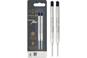 Parker Ballpoint Pen Refills | Medium Point | Black QUINKflow Ink | 2 Count