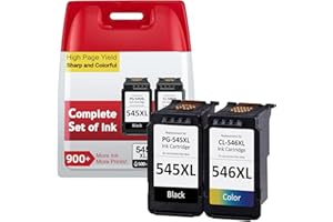 IKONK 545 546 Ink Cartridges XL, Replacement for Original Canon Ink Cartridges 545 and 546, Printer Ink 545 546 PG-545/CL-546 for Pixma TS3300 MG2551S TS3450 MG2550s TS3150 TS3350 TS3355 TR4550 TR4551