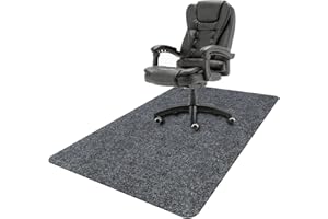 HengLiSam Chair Mat, Chair Rolling Mat, Office Chair Mat for Hardwood Computer Desk Floor Mat Desk Chair Protector carpet, 35 x 47 inches, Upgraded Version Professional Protector Mat (Grey)