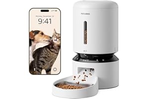 PETLIBRO Mangiatoia Automatica per Gatti da 5 Litri con APP - Mangiatoia per Cani WiFi 5G e 2.4G Sensore Cibo Basso e Blocco