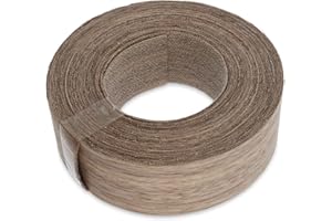 WoodPress® 30 mm Bois de Noyer Véritable Bande de Chant en Placage Préencollé – Rouleau de 7,5 m – Application à Repasser facile à faire soi-même, couvre le bord d'un panneau MDF standard
