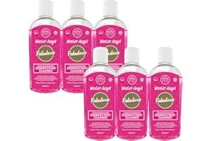 Fabulosa 4 in 1 Concentrated Antibacterial Disinfectant All Purpose Cleaner, 220ml, 6 Pack, Winter Angel