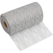 Rouleau De Dentelle Blanche 22m X 15cm - Chemin De Table Vintage Pour Mariage, Baptême, Décoration