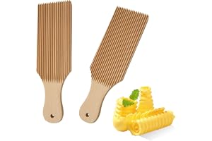 2 stycken gnocchi-brädor, trä pastabräda pasta tillbehör pasta maker kavel kavel gnocchi pastabräda, makaroner pastamaskin ca