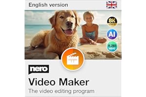 Nero Video Maker 2026 | Video Editing Software | Create & Edit Videos & Slideshows | 8K/4K/HD | 1000+ Templates & Effects | Motion Tracking & Green Screen | Lifetime Licence | 1 PC | Windows 11/10/8/7