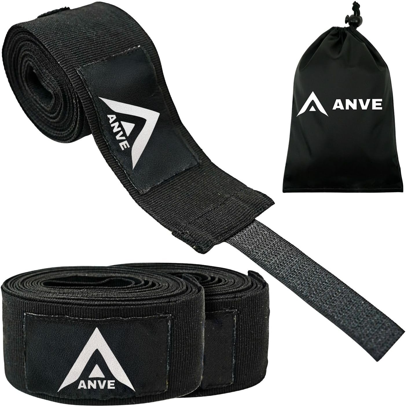ANVE®️ Vendas Boxeo 100% Poliester + Bolsa de Almacenamiento | Vendas de Boxeo de 3 Metros para Boxeo, Muay Thai, Kick Boxing. etc.