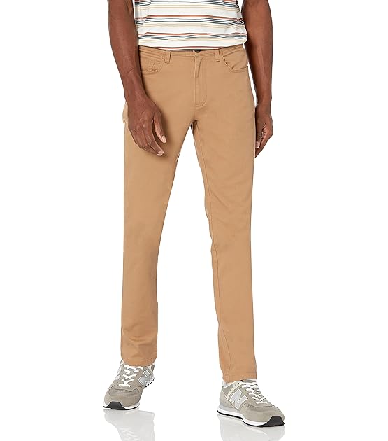 Herren 5-Pocket-Chinohose, Komfortabler Stretch, Schmale Passform (Früher Goodthreads)