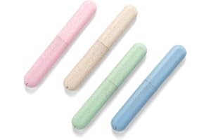 FloraVigo 2 Sztuki Etui na Szczoteczki do Zębów - Przenośne, Przyjazne dla Środowiska, Podróżne Pudełko Ochronne