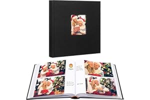 NISELITY 240 Pockets Photo Album 7x5 with Writing Space, Large Capacity 7 x 5 Photo Album Holds 240 Photos, Linen Cover Acid Free Pages 5x7 Photo Book with Memo for Baby Family Anniversary Wedding Photos