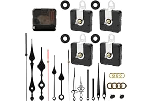 MXTIMWAN Meccanismo Orologio Quarzo Silenzioso, Coppia Elevata Movimento Albero Lungo, Movimento Parete, per DIY Riparazione Parti Ricambio