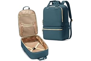 bergsalz Reiserucksack Damen Ryanair Handgepäck 40x20x25 Rucksack Damen Herren Arbeit Handgepäck Rucksack Wasserdicht Travel Backpack Pfauen Blau